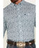 Image #3 - George Strait by Wrangler Men's Paisley Print Long Sleeve Button-Down Western Shirt - Big, Aqua, hi-res