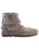 Minnetonka Double Fringe Side Zip Moccasin, Grey, hi-res