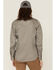 Image #4 - Forge Workwear Women's FR Solid Long Sleeve Snap Stretch Work Shirt, Grey, hi-res