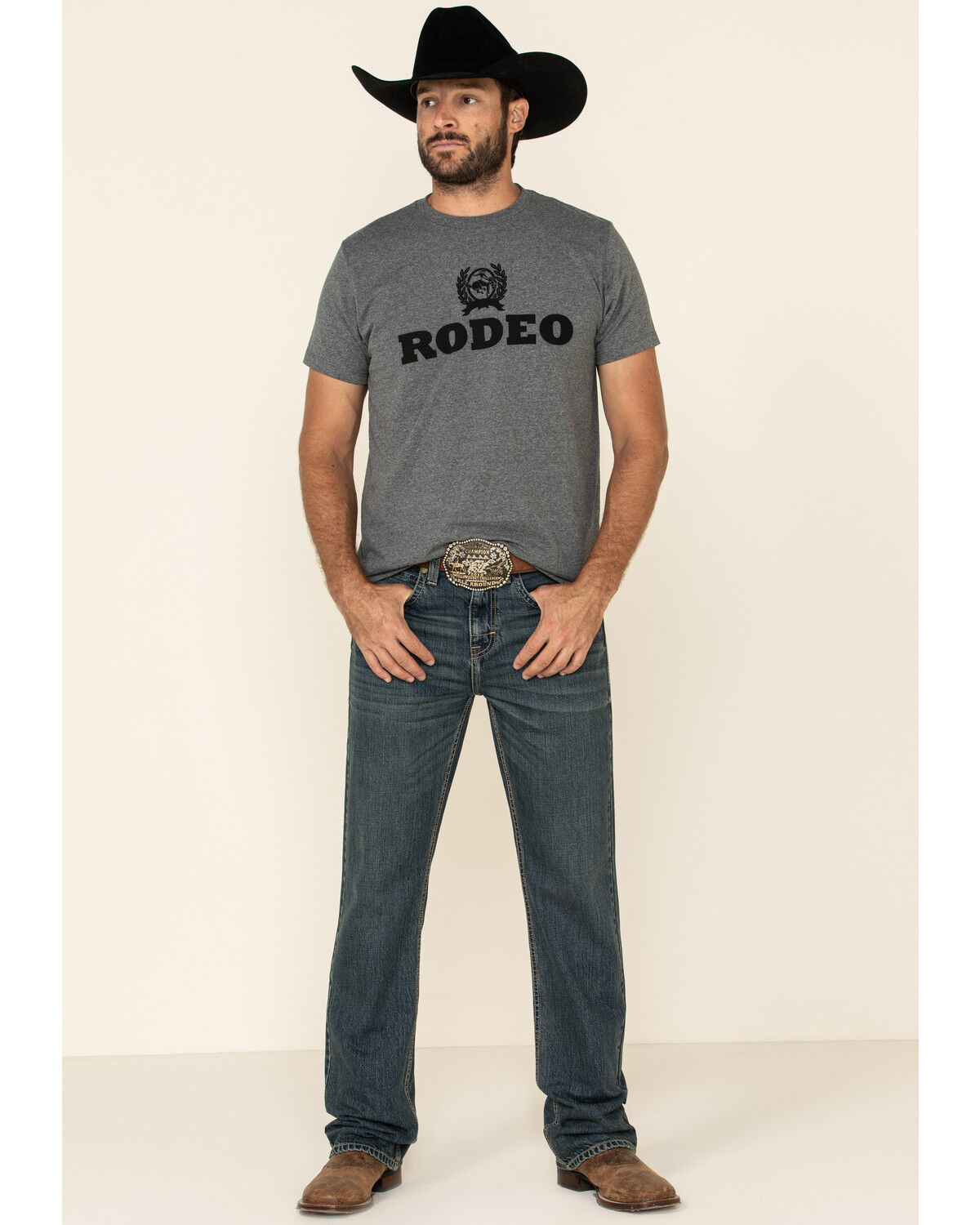 Image #1 - Cody James Men's Boone Medium Wash Stretch Slim Bootcut Jeans, , hi-res