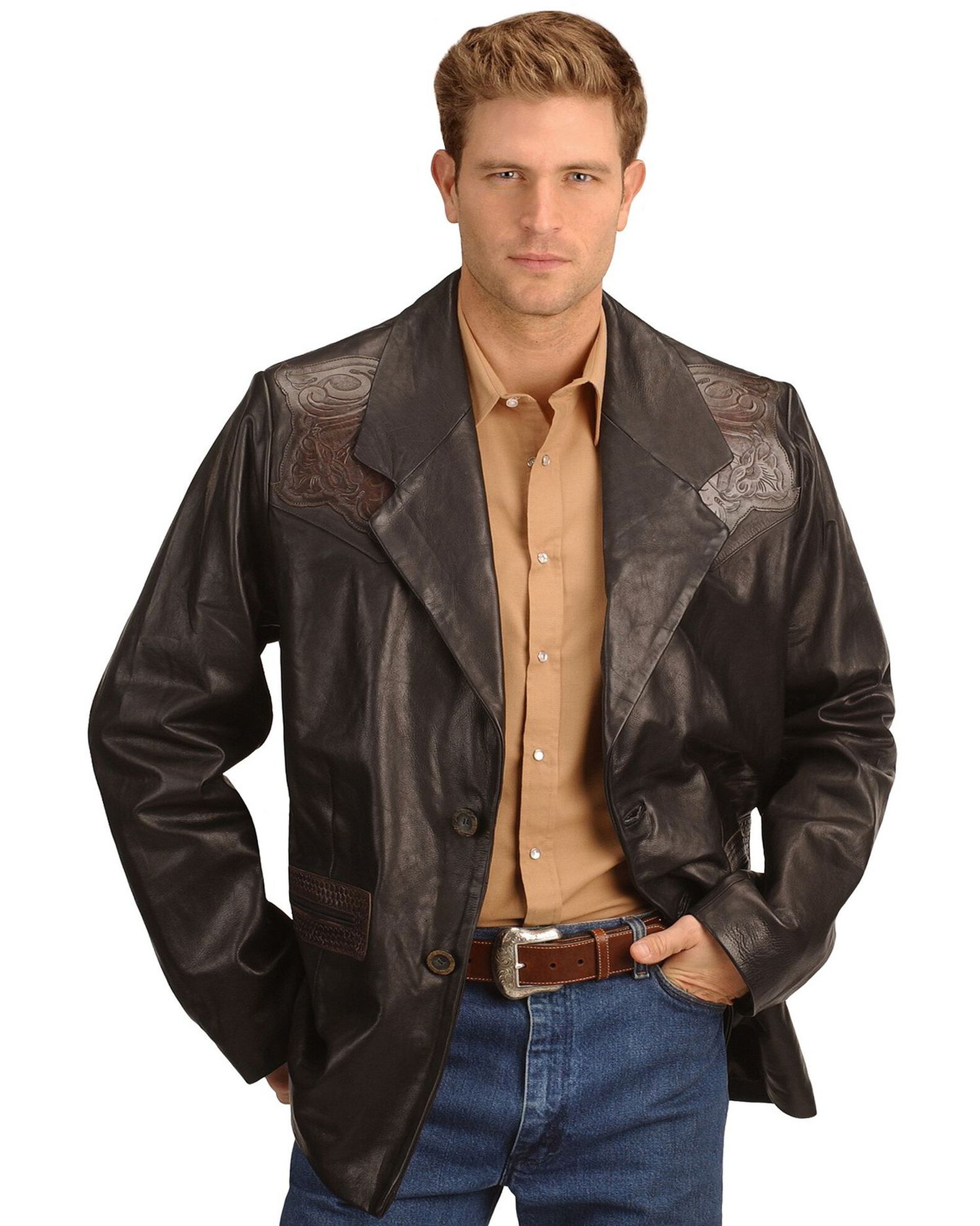 Lather blazer cheap
