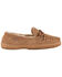 Image #1 - Lamo Footwear Girls' Suede Moccasins, Chestnut, hi-res