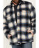Image #3 - Wrangler Men's Flannel Snap Jacket, Blue, hi-res