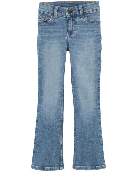 Image #2 - Wrangler Girls' Germaine Medium Wash Bootcut Stretch Denim Jeans , Medium Wash, hi-res