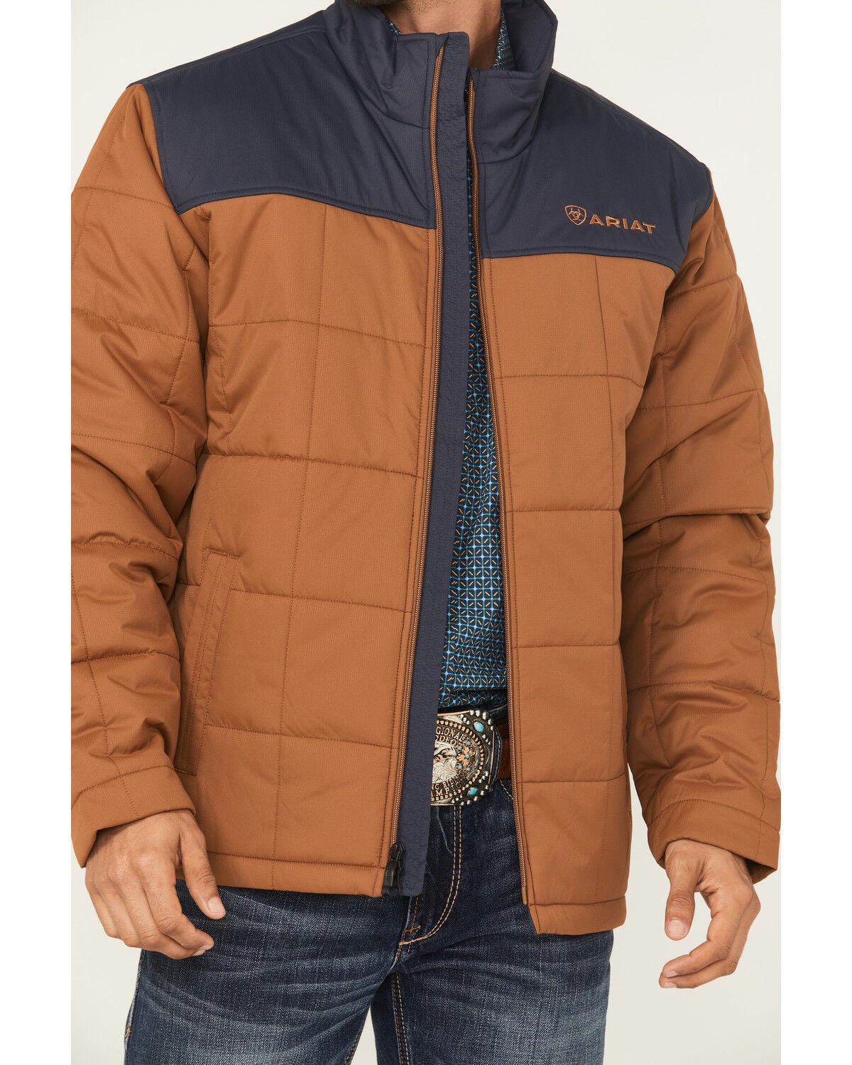 Image #3 - Ariat Men's Crius Concealed Carry Insulated Jacket, Camel, hi-res