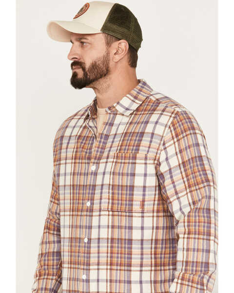 Image #2 - Brothers and Sons Men's Casual Plaid Print Long Sleeve Woven Shirt, Natural, hi-res