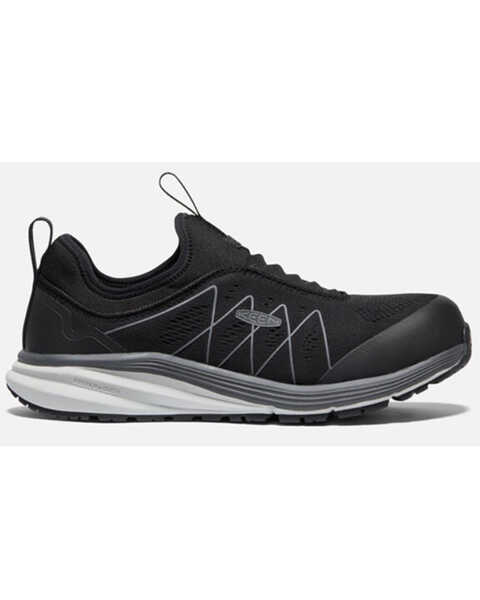 Image #2 - Keen Men's Vista Energy Shift Slip-On Work Sneakers - Carbon Toe, Black, hi-res