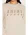 Image #2 - Ariat Women's Rebar Cotton Strong Long Sleeve Logo Work T-Shirt, Grey, hi-res