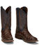 Image #8 - Nocona Men's Turner Chocolate Western Boots - Broad Square Toe, , hi-res