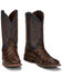 Nocona Men's Turner Chocolate Western Boots - Broad Square Toe, Brown, hi-res