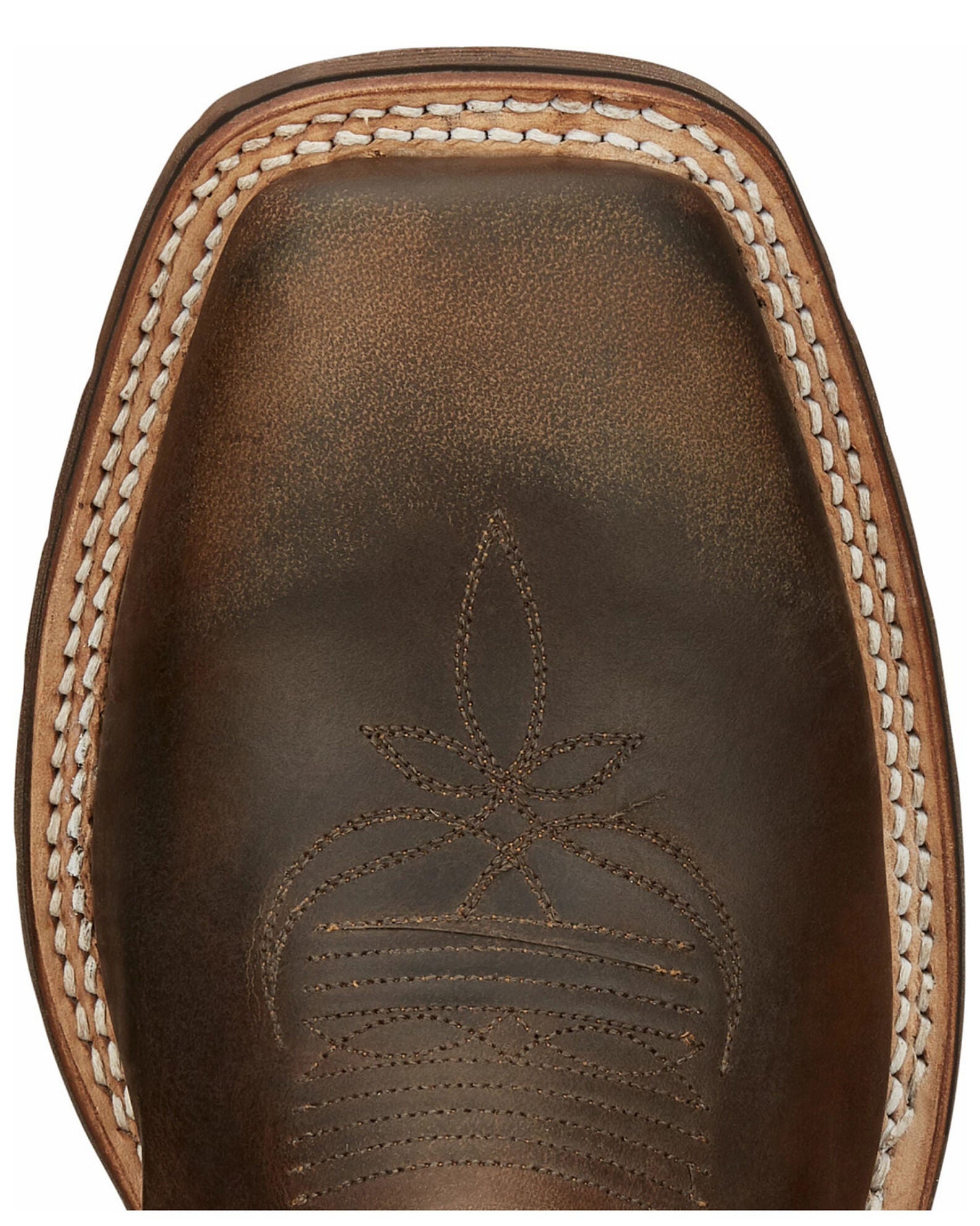 Tony Lama Men's Bowie Oak Western Boots - Broad Square Toe, Brown