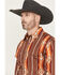 Image #2 - Wrangler Men's Checotah Southwestern Print Long Sleeve Snap Western Shirt - Tall, Brown, hi-res