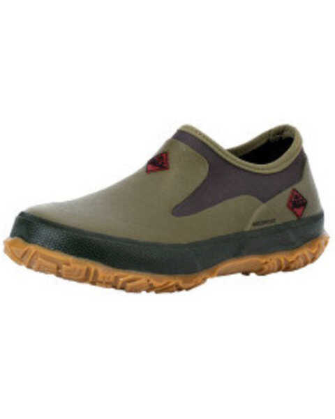 Muck Boots Unisex Forager Low Slip-On Work Shoes - Round Toe , Olive, hi-res