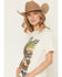 Image #2 - Shyanne Women's Pretty Gritty Embroidered Short Sleeve Graphic Tee, Cream, hi-res