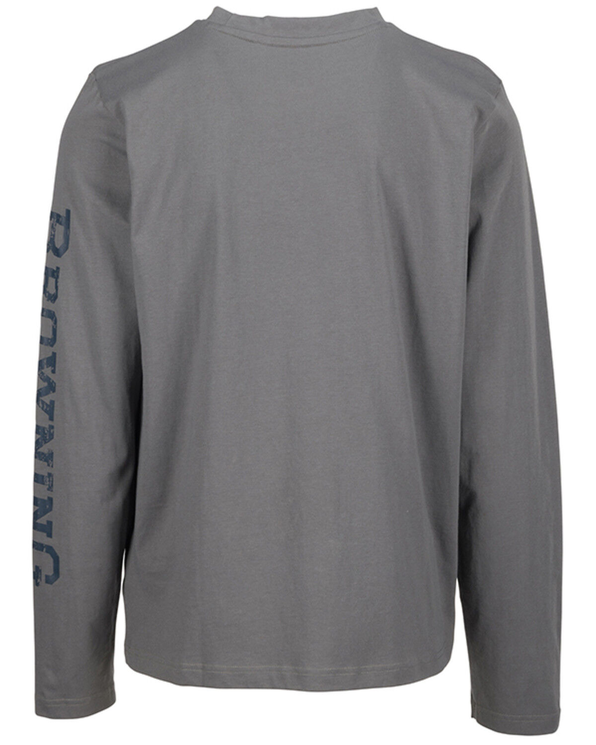 Image #3 - Browning Men's Solid Logan Logo Graphic Lightweight Long Sleeve T-Shirt, Grey, hi-res