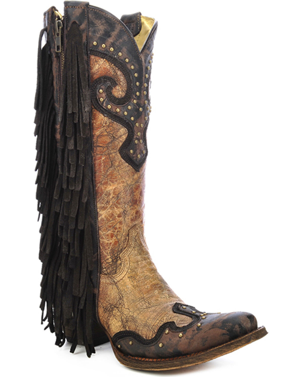 fringe cowboy boots cheap