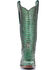 Corral Women's Full Python Woven Western Boots - Snip Toe, Turquoise, hi-res
