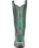 Image #5 - Corral Women's Full Python Woven Western Boots - Snip Toe, Turquoise, hi-res