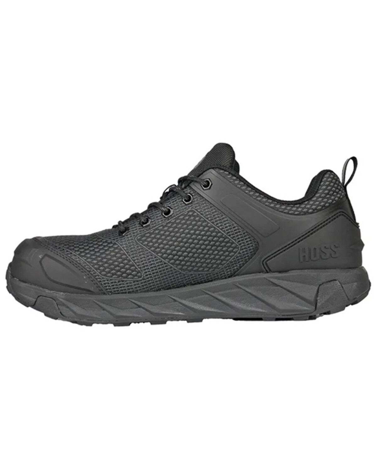Image #3 - Hoss Men's Buster Low Waterproof Slip Resistant Work Shoes - Carbon Nano Toe, Black, hi-res