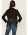 Image #4 - Vocal Women's Fringe Cropped Jacket, Black, hi-res