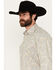 Stetson Men's Paisley Print Long Sleeve Snap Western Shirt , Blue, hi-res