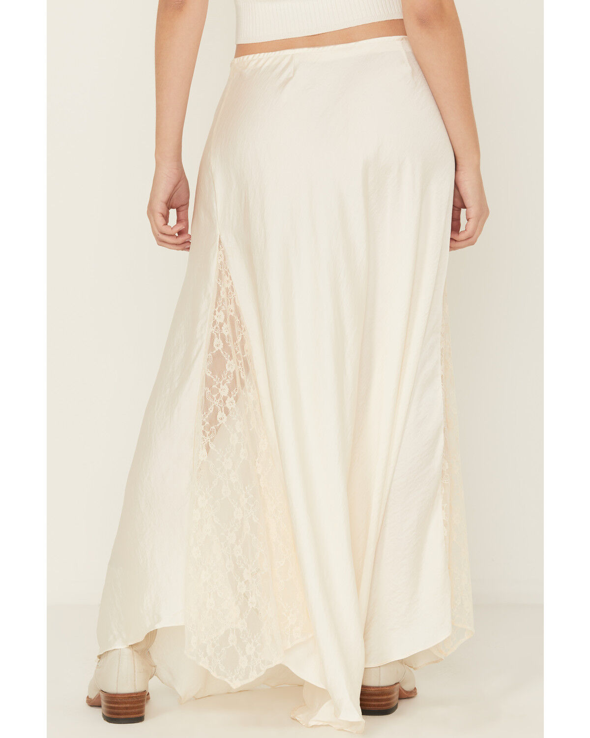 Image #4 - Free People Women's Make You Mine Half Slip Skirt, Cream, hi-res