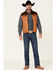 Image #2 - HOOey Men's Tan & Brown Packable Color-Block Zip-Front Puff Vest, , hi-res