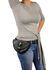 Image #4 - Milwaukee Leather Women's Stone Inlay & Gun Holster Braided Leather Hip Bag, Black, hi-res