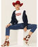 Image #1 - Levis Women's White Batwind Logo Crew Sweatshirt , White, hi-res