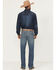Image #3 - Cinch Men's Sliver Label Medium Wash Slim Straight Rigid Denim Jeans, Indigo, hi-res