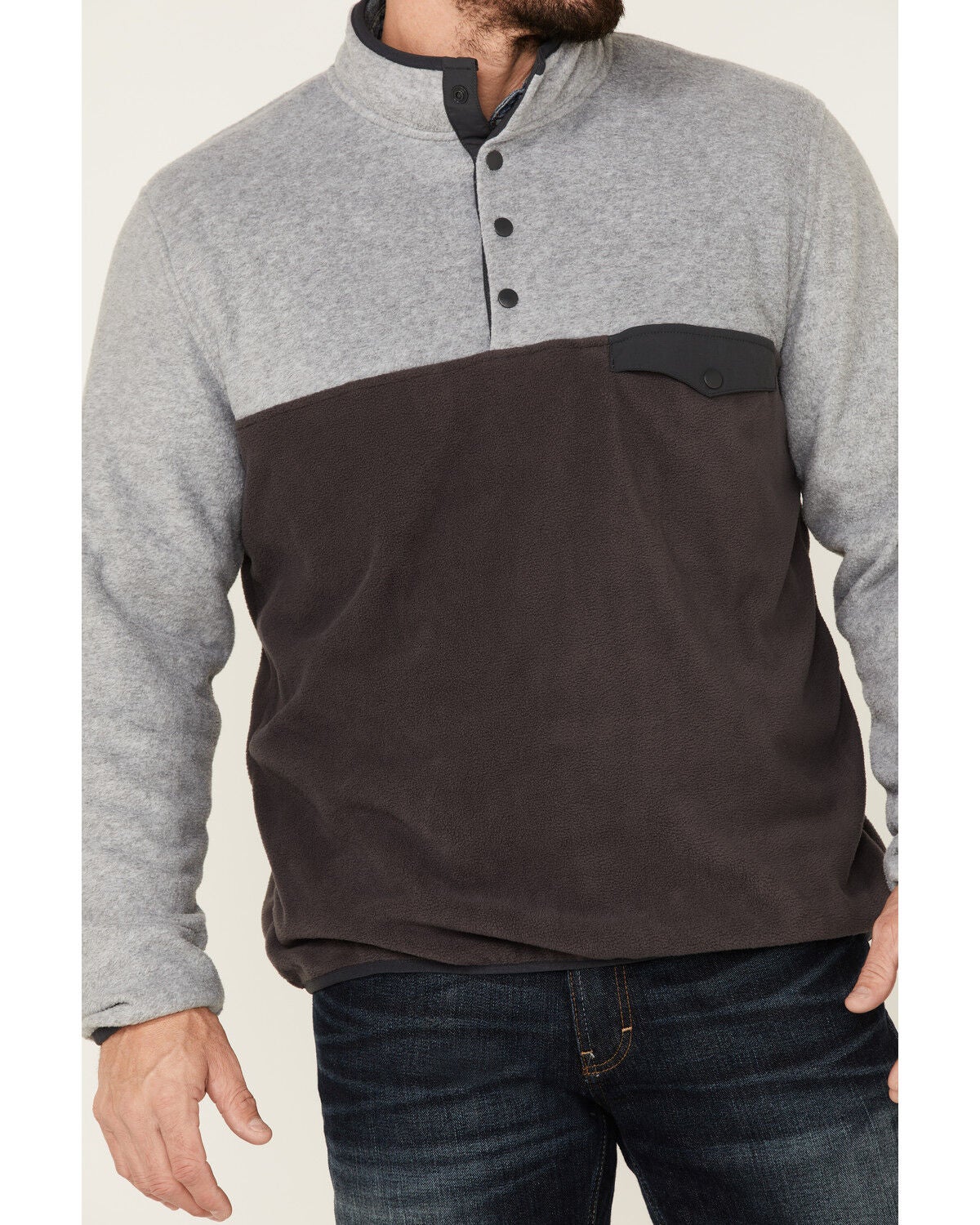 Image #3 - North River Men's Lightweight 1/4 Snap-Front Fleece Pullover, , hi-res