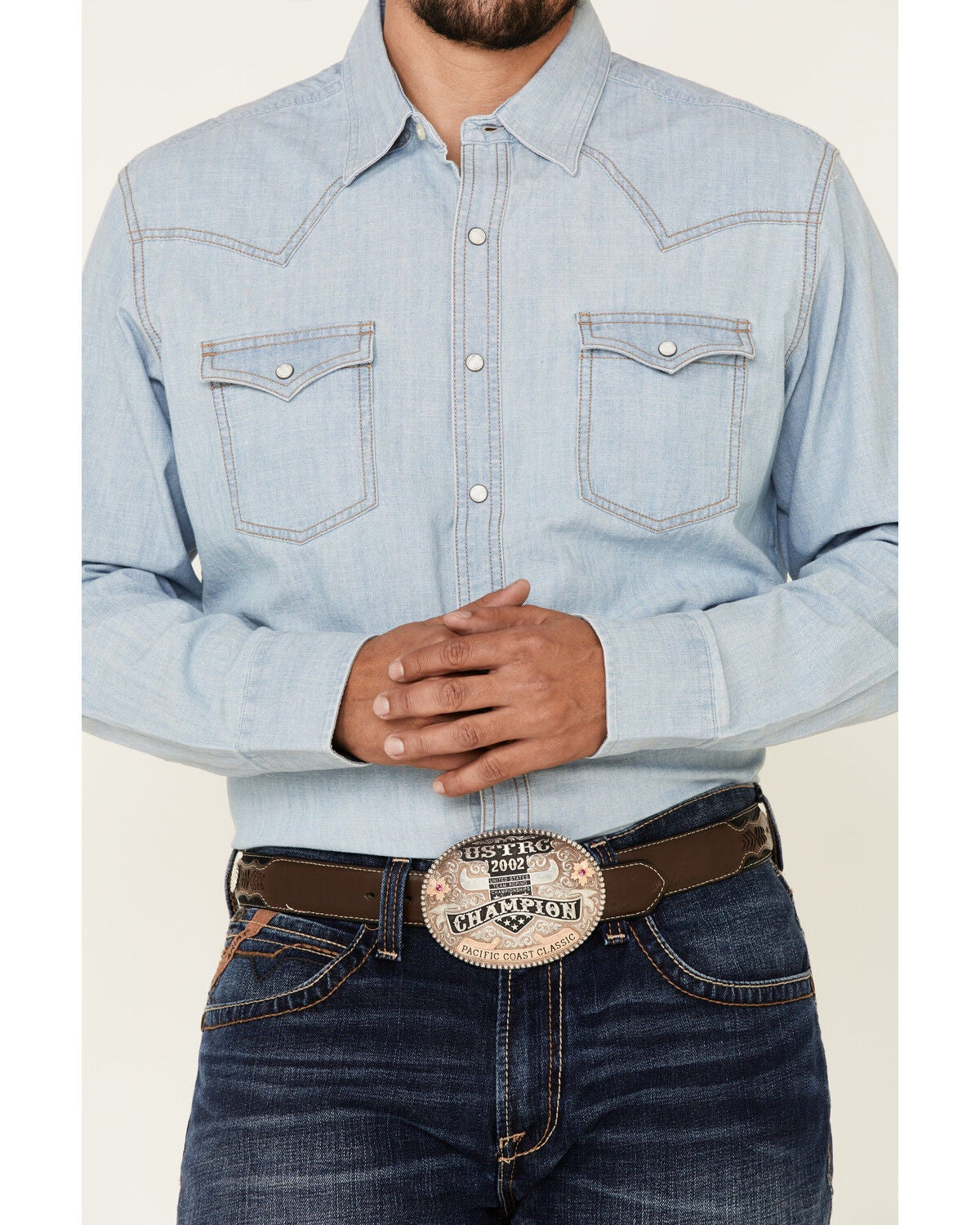Long Sleeve Denim Snap Shirt | Sheplers