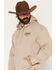 Image #4 - Ariat Men's Boot Barn Exclusive Southwest Logo Graphic Hooded Sweatshirt, Sand, hi-res