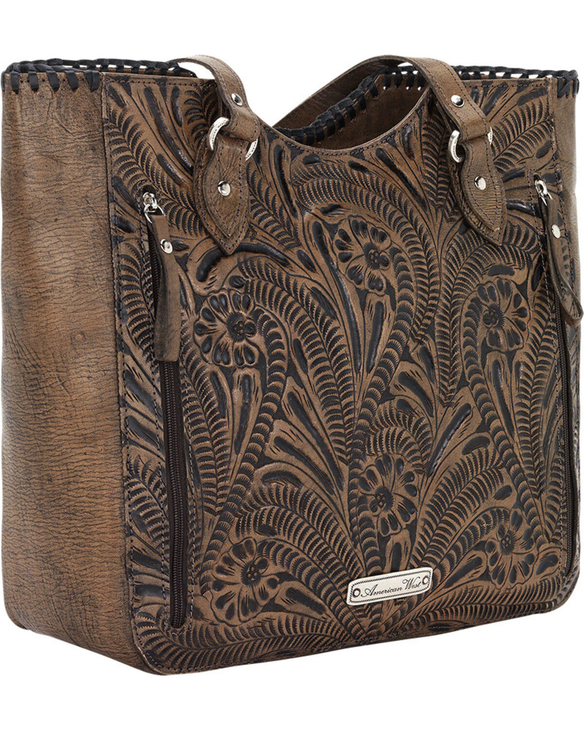 Image #2 - American West Women's Annie's Secret Large Tote, Brown, hi-res