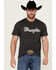 Image #1 - Wrangler Men's Rope Logo Short Sleeve Graphic Print T-Shirt, Charcoal, hi-res