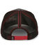 Justin Men's Grey Camo & Red Embroidered Logo Mesh-Back Ball Cap , Grey, hi-res