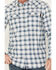 Image #3 - Cody James Men's FR Midweight Plaid Print Long Sleeve Pearl Snap Work Shirt, Blue, hi-res