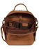 Image #3 - Scully Women's Travel Leather Tote, Brown, hi-res
