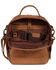Image #3 - Scully Women's Travel Leather Tote , Brown, hi-res