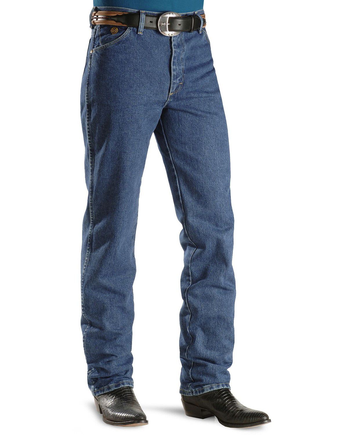 Image #2 - Wrangler Men's George Strait 936 Cowboy Cut Slim Jeans, Denim, hi-res