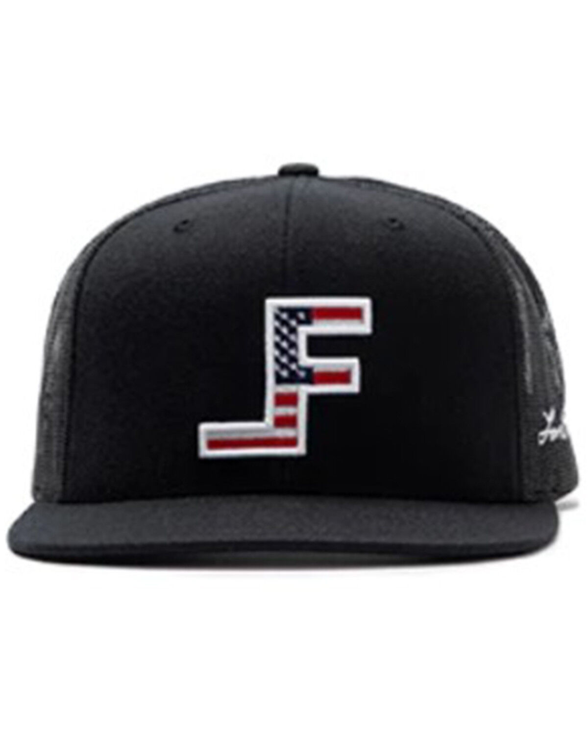 Image #3 - Lane Frost Men's Patriot American Flag Ball Cap, Black, hi-res