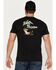 Brixton Men's Leisure Wolf & Palm Tree Graphic T-Shirt, Black, hi-res