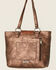 Shyanne Women's Amber Embossed Tote , Brown, hi-res