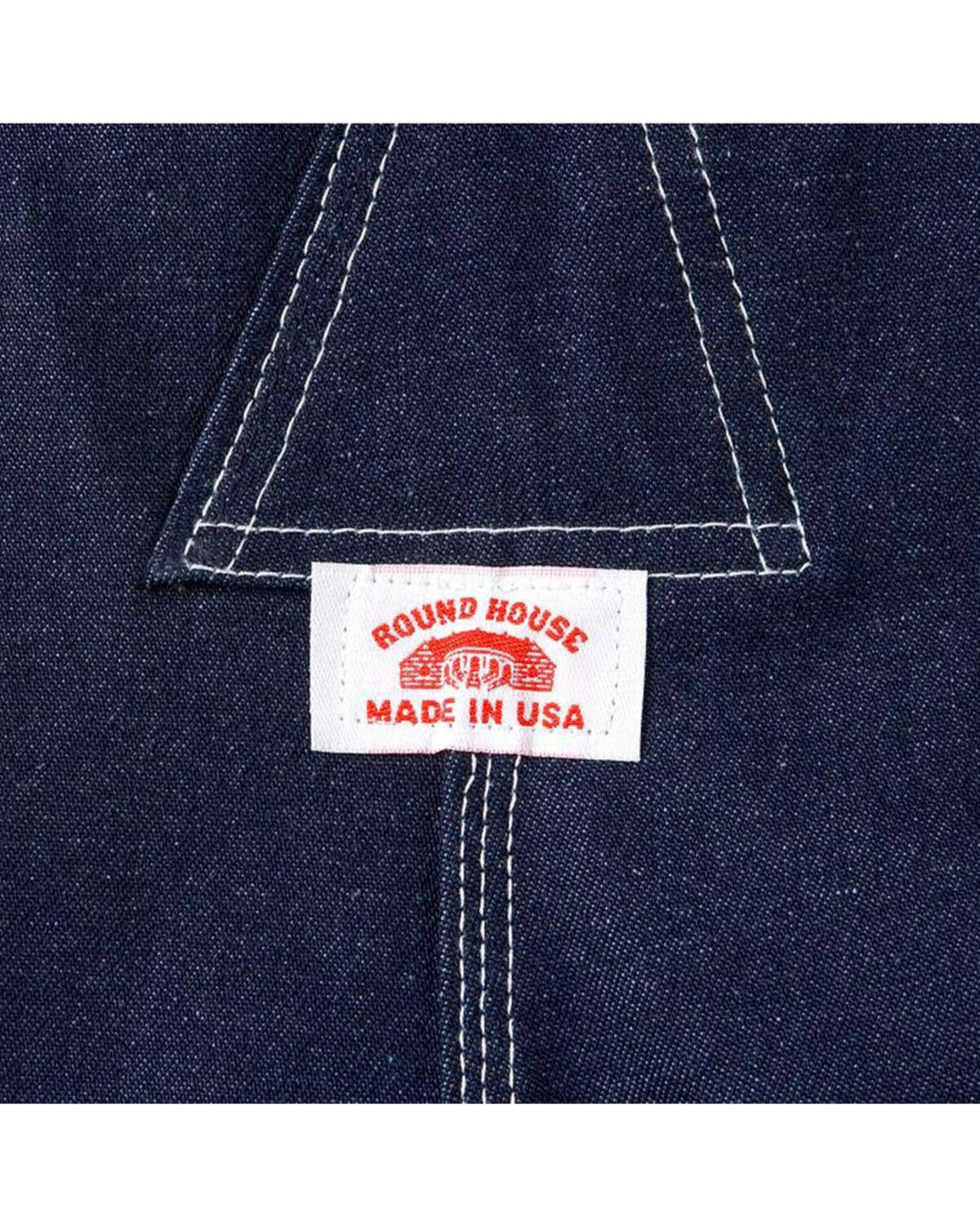 Image #4 - Round House Men's Classic Fly Bib Overalls - Big, Blue, hi-res
