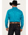 Ariat Men's Team Logo Twill Long Sleeve Button-Down Western Shirt, Turquoise, hi-res