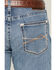 Image #4 - Ariat Men's M5 Logan Medium Wash Straight Stretch Denim Jeans, Medium Wash, hi-res