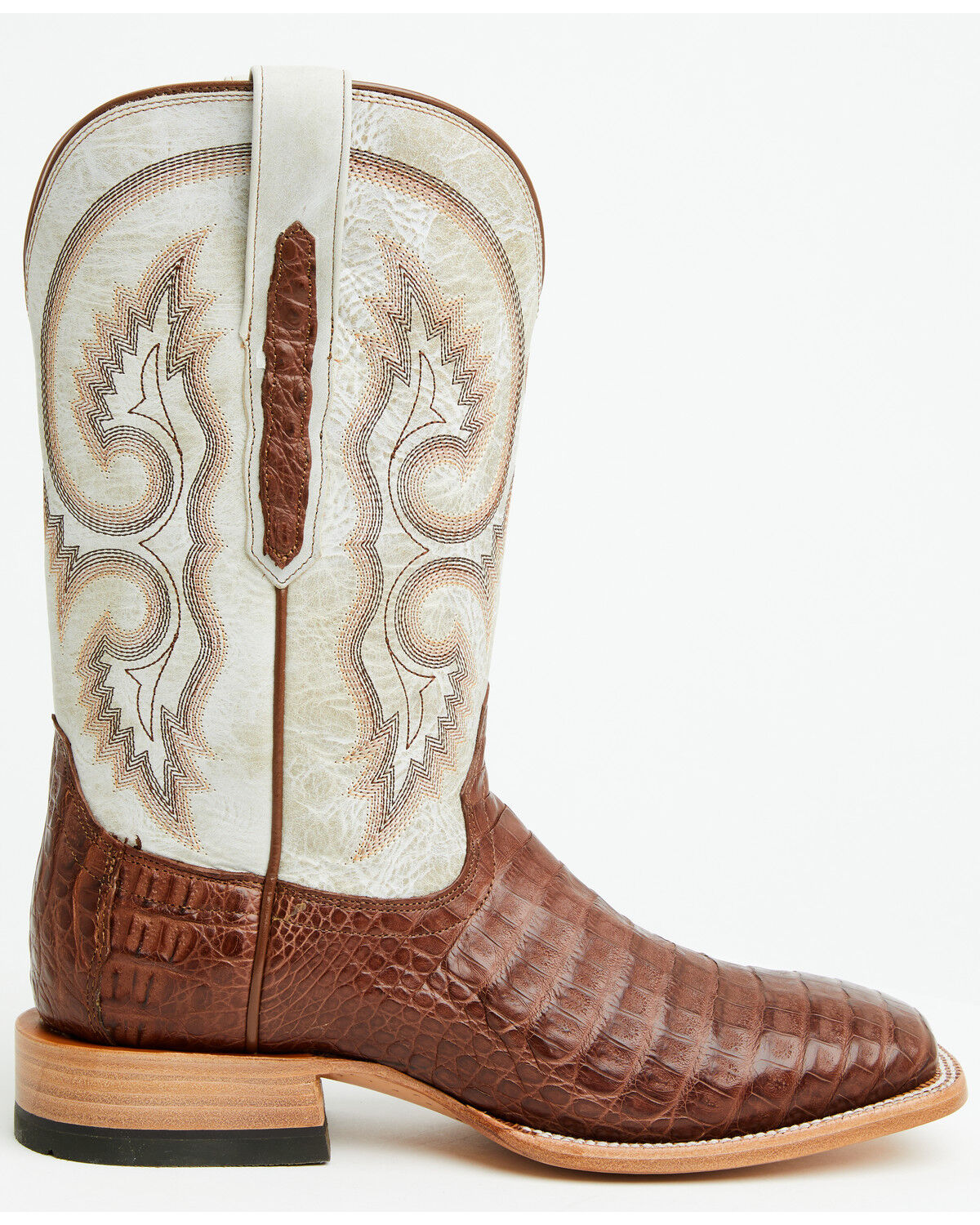 Image #2 - Ariat Men's Exotic Caiman Classic Callen Western Boots - Broad Square Toe, Brown, hi-res