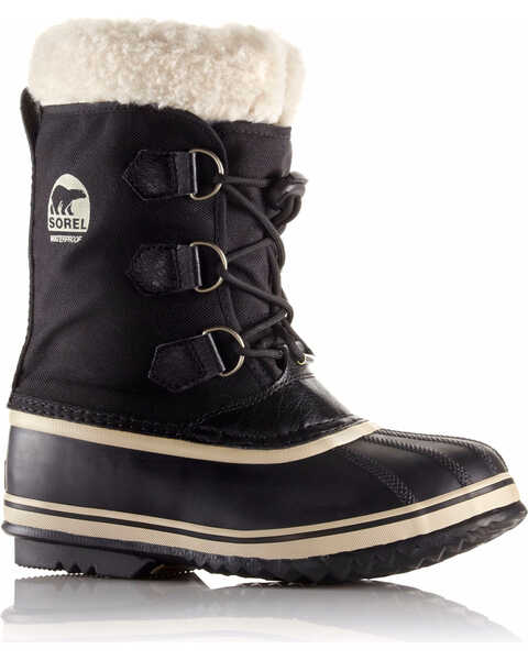 Image #1 - Sorel Boys' Black Yoot Pac Nylon Boots - Round Toe , , hi-res