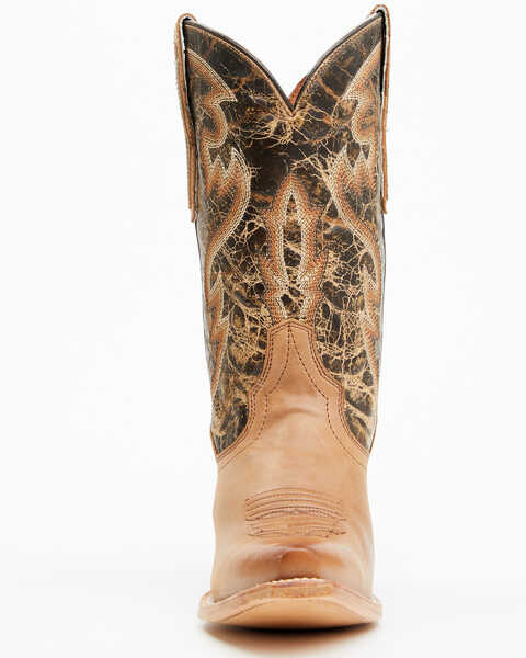Image #4 - Dan Post Women's 11" Tria Western Boots - Snip Toe , Tan, hi-res