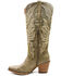 Dan Post Women's Vintage Embroidered Tall Western Boots - Snip Toe, Olive, hi-res